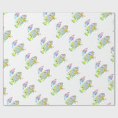 Visvis met paraplu cadeaupapier (Vlak)