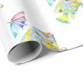 Visvis met paraplu cadeaupapier (Rol Hoek)