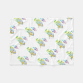 Visvis met paraplu fleece deken (Voorkant (Horizontaal))