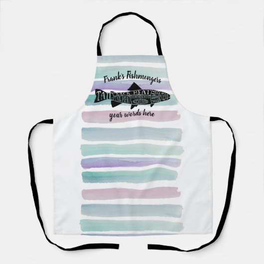 visvis vis vis zeevruchten vlees van de kaviaar sl schort (Voorkant)