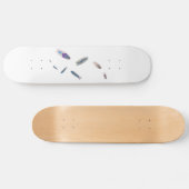 Visvormige verf splurring surf logo moderne kunst skateboard (Horizontaal)