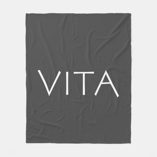Vita Fleece Deken (Voorkant)