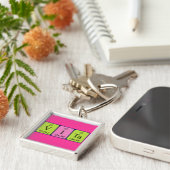 Vita periodieke lijst - naamsleutelwoord sleutelhanger (Zijkant)