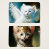 Vitage Kitten Angel Visitekaartje (Voorkant /achterkant)