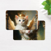 Vitage Kitten Angel Visitekaartje (Bureau)