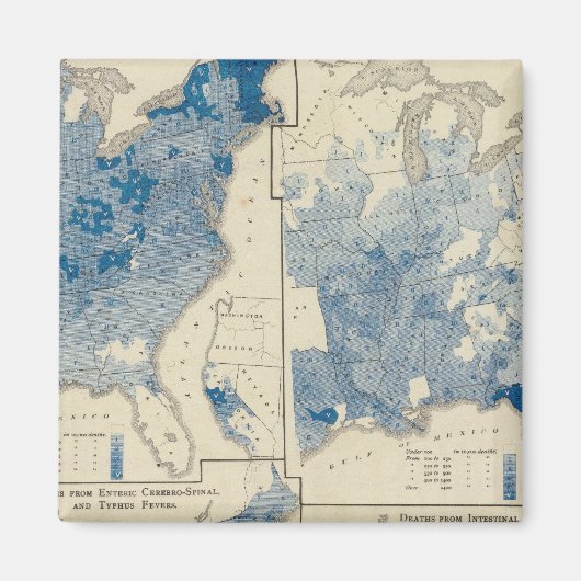 Vitale statistieken, volkstelling Verenigde Staten Magneet (Voorkant)