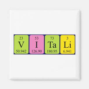 Vitali periodieke table name magnet magneet