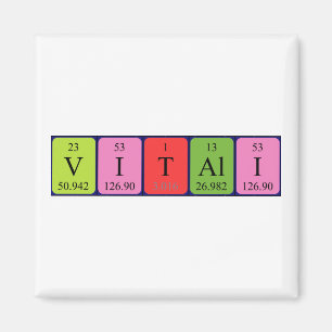 Vitali periodieke table name magnet magneet