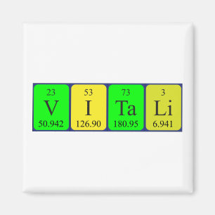 Vitali periodieke table name magnet magneet