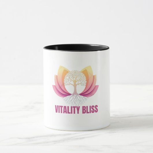 "Vitalité Bliss Santé & Bien-être Logo Mug (Centre)