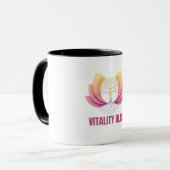 "Vitalité Bliss Santé & Bien-être Logo Mug (Devant gauche)