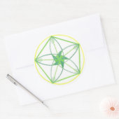 Vitaliteit Mandala #2 Ronde Sticker (Envelop)