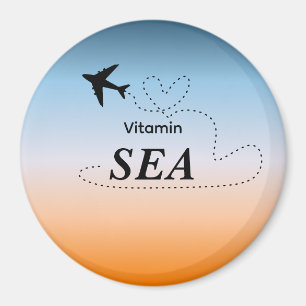 Vitamin Zee Oranje Zomer Kleur Magneet