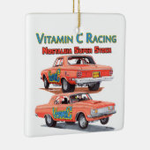 Vitamine C kerstversiering Keramisch Ornament (Rechts)