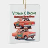 Vitamine C Racing Keramisch Ornament (Rechts)