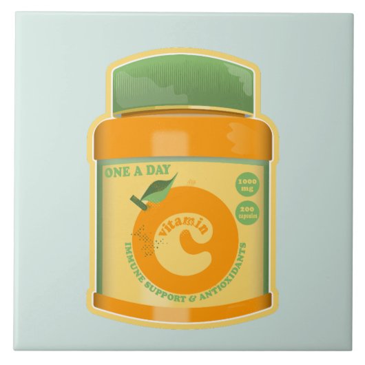 Vitamine C wellness Tegeltje (Voorkant)