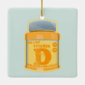 Vitamine D capsules gezondheid en welzijn Keramisch Ornament (Achterkant)