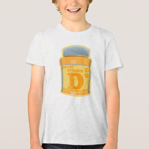 Vitamine D capsules gezondheid en welzijn Tri-Blend Shirt