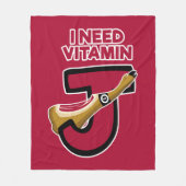 Vitamine J Fleece Deken (Voorkant)