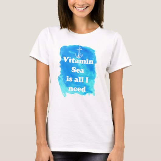 Vitamine-Zee is het enige dat ik nodig heb T-shirt (Voorkant)