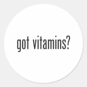 vitaminen ronde sticker