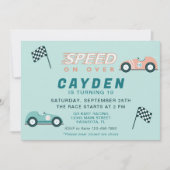 Vitesse Carte Course Anniversaire Fête Invitation (Devant)