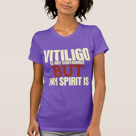 Vitiligo Awareness Tshirt (Voorkant)
