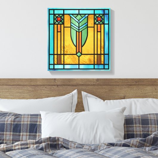 Vitrail Art Déco 3 (Insitu(Chambre))