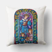 Vitrail de grand coussin "Paix sur Terre" (Verso)