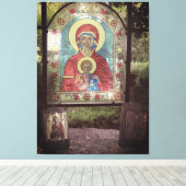 Vitrail orthodoxe Mère Mary toile Imprimer (Insitu (Plancher de Bois))
