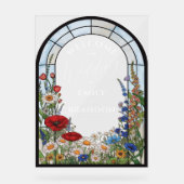 Vitraux de fleurs sauvages uniques pour le mariage (Recto)