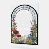 Vitraux de fleurs sauvages uniques pour le mariage (Angle)