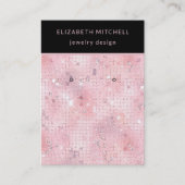 Vitre Disco Rose Retro | Carte d'affichage à oreil (Devant)