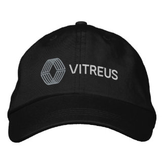 VITREUS Geborduurd Basis Verstelbaar Pet | Zwart