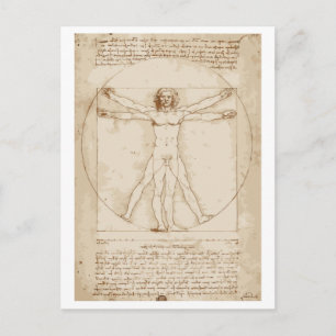 Vitruviaans Man Briefkaart
