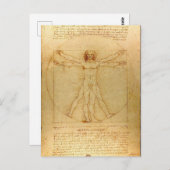 Vitruviaans Man Briefkaart (Voorkant / Achterkant)