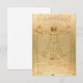Vitruviaans Man door Leonardo da Vinci Bedankkaart (Voorkant / Achterkant)