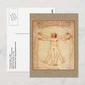 Vitruviaans Man door Leonardo da Vinci Briefkaart (Voorkant / Achterkant)