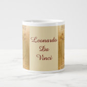 Vitruviaans Man door Leonardo da Vinci Grote Koffiekop (Voorkant)