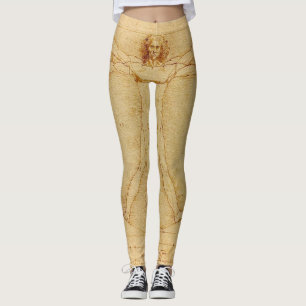 Vitruviaans Man door Leonardo Da Vinci Leggings