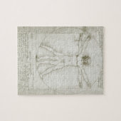 Vitruviaans Man door Leonardo da Vinci Legpuzzel (Horizontaal)
