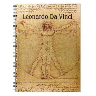 Vitruviaans Man door Leonardo da Vinci Notitieboek