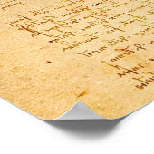 Vitruviaans Man door Leonardo da Vinci Poster (Hoek)