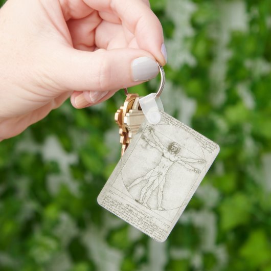 Vitruviaans Man door Leonardo da Vinci Sleutelhanger (Hand)