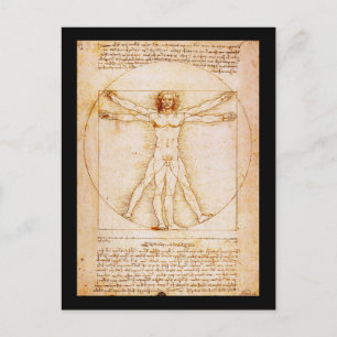 Vitruviaans Man - Leonardo Da Vinci Briefkaart