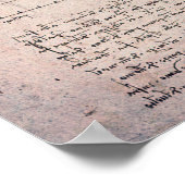 Vitruviaans Man, Leonardo da Vinci Poster (Hoek)