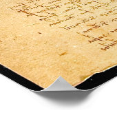 Vitruviaans Man Poster (Hoek)