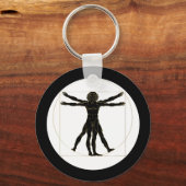 Vitruviaans Man Sleutelhanger (Voorkant)