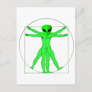 Vitruvian Alien Briefkaart