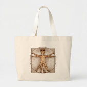 Vitruvian Alien Grote Tote Bag (Voorkant)